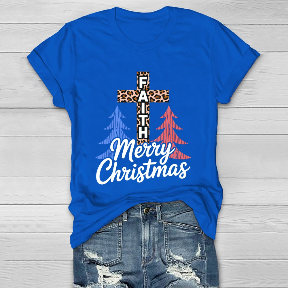 Merry Christmas Jesus Faith Healthwear T-shirt