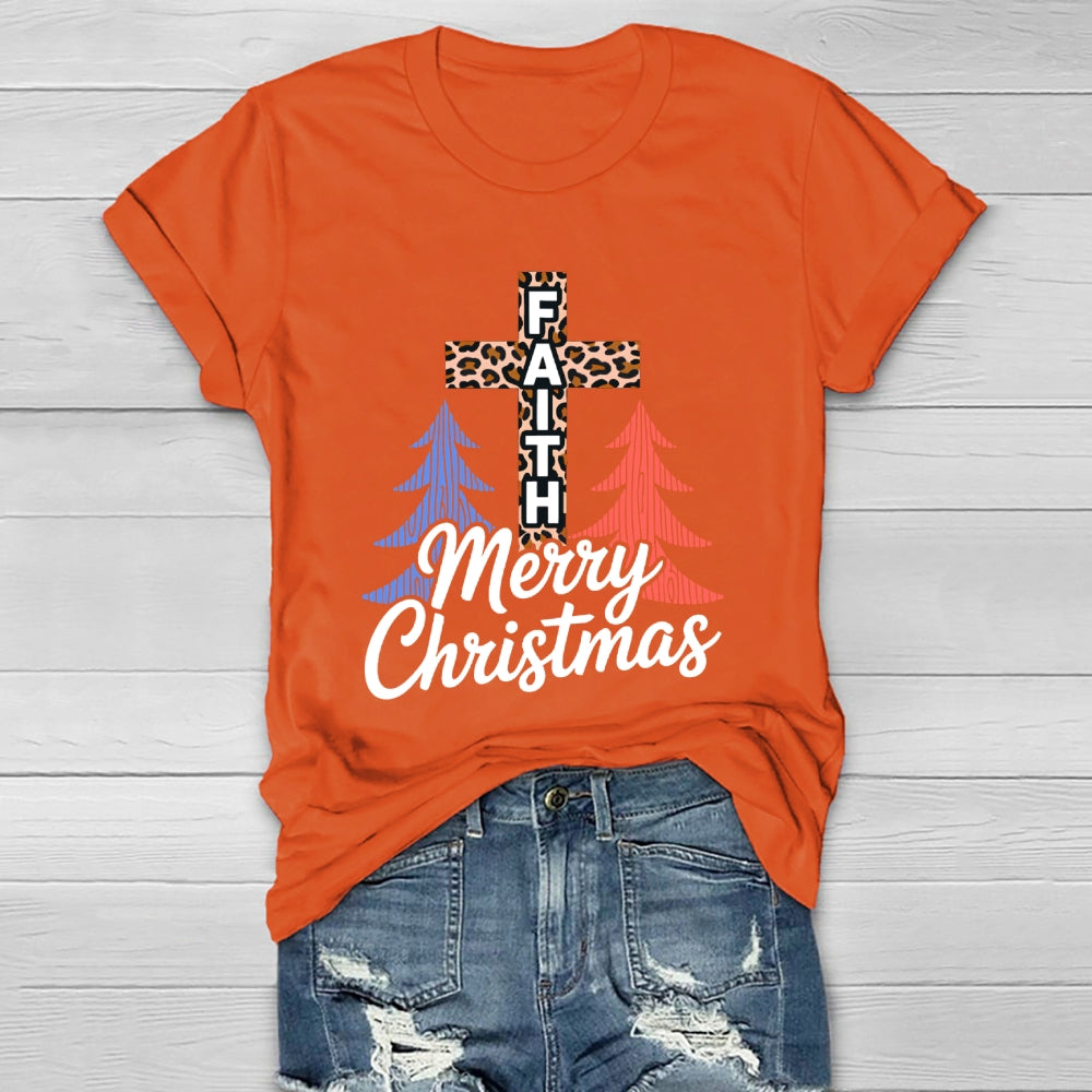 Merry Christmas Jesus Faith Healthwear T-shirt