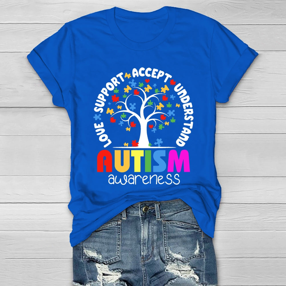 Accept Understand Love Autism Awareness Healthwear T-shirt