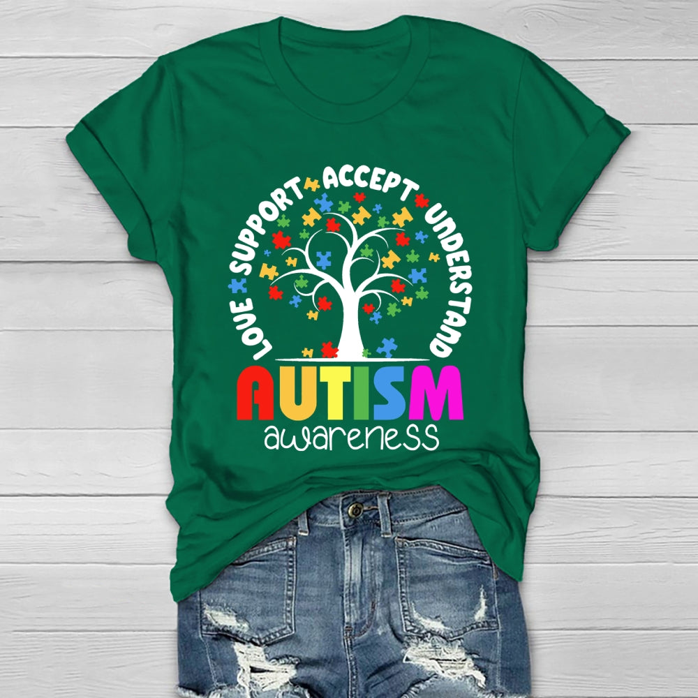 Accept Understand Love Autism Awareness Healthwear T-shirt
