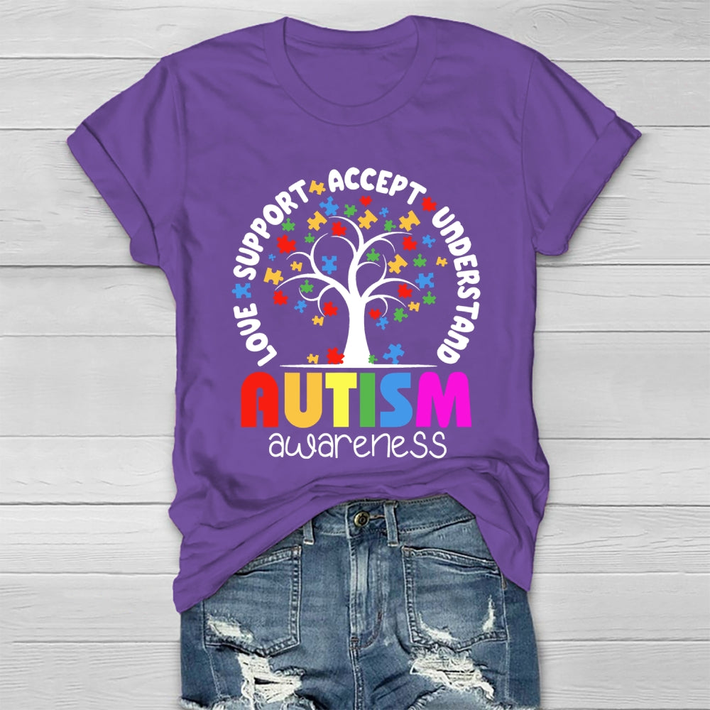 Accept Understand Love Autism Awareness Healthwear T-shirt