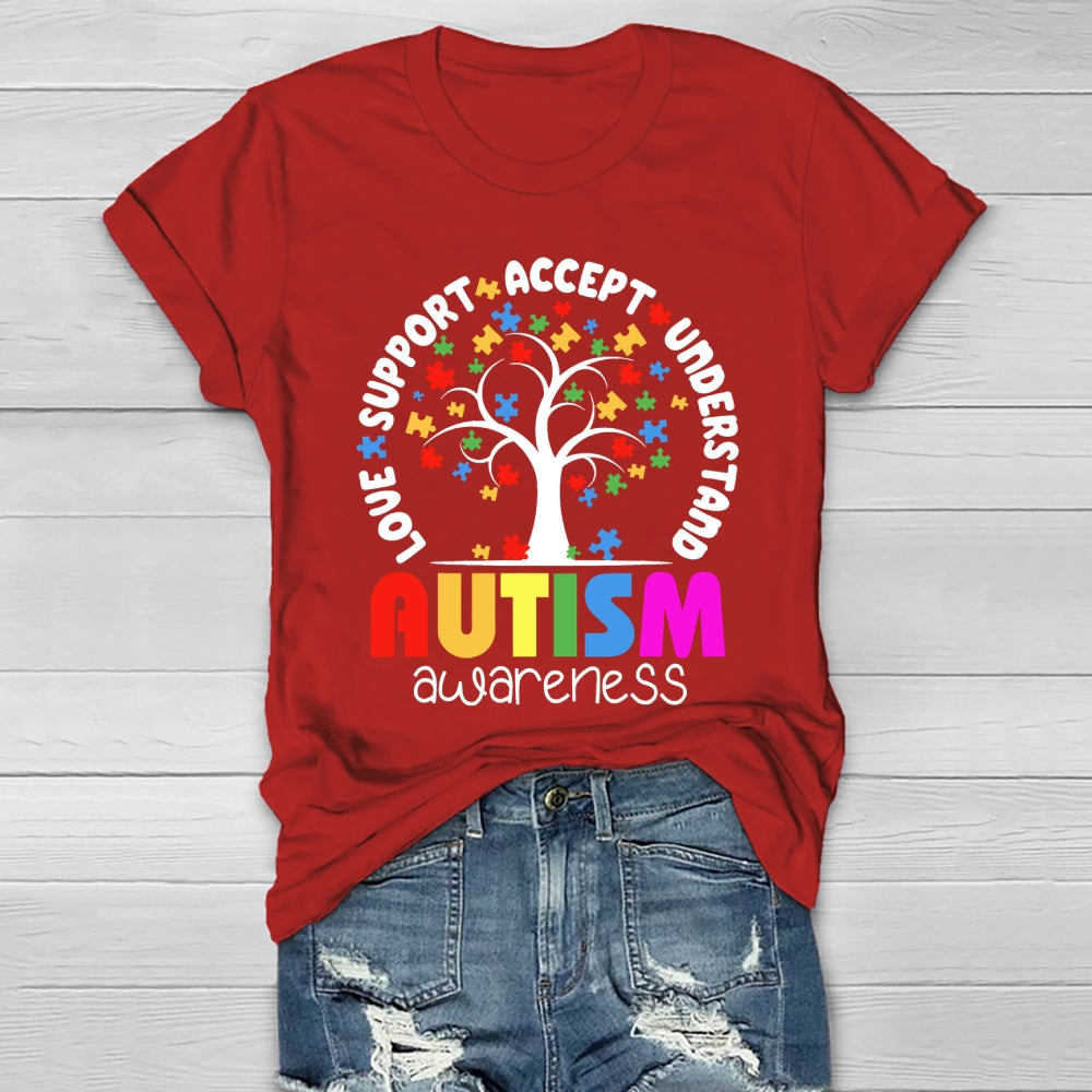 Accept Understand Love Autism Awareness Healthwear T-shirt