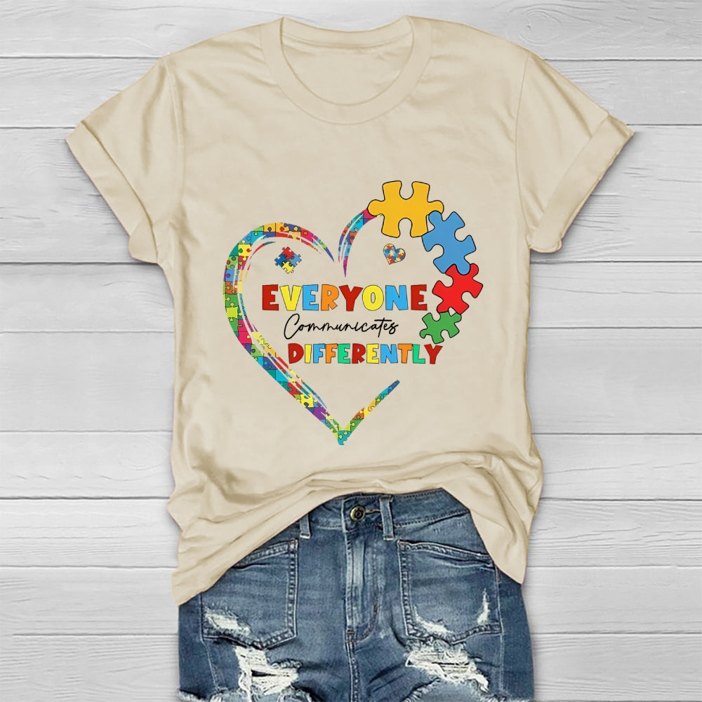 Everyone Communicates Differently  Healthwear T-shirt