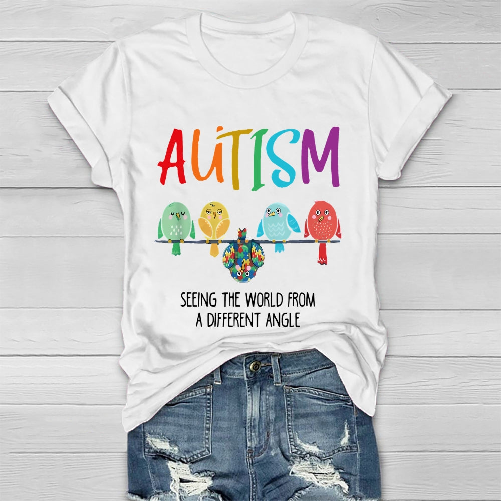 Autism Seeing The World From A Different Angle Healthwear T-shirt