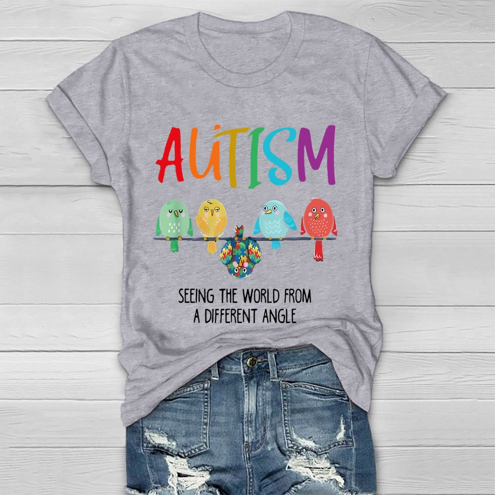 Autism Seeing The World From A Different Angle Healthwear T-shirt