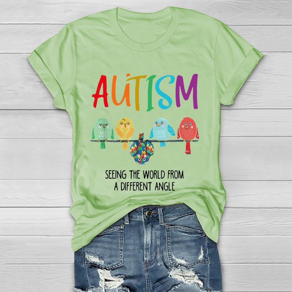 Autism Seeing The World From A Different Angle Healthwear T-shirt