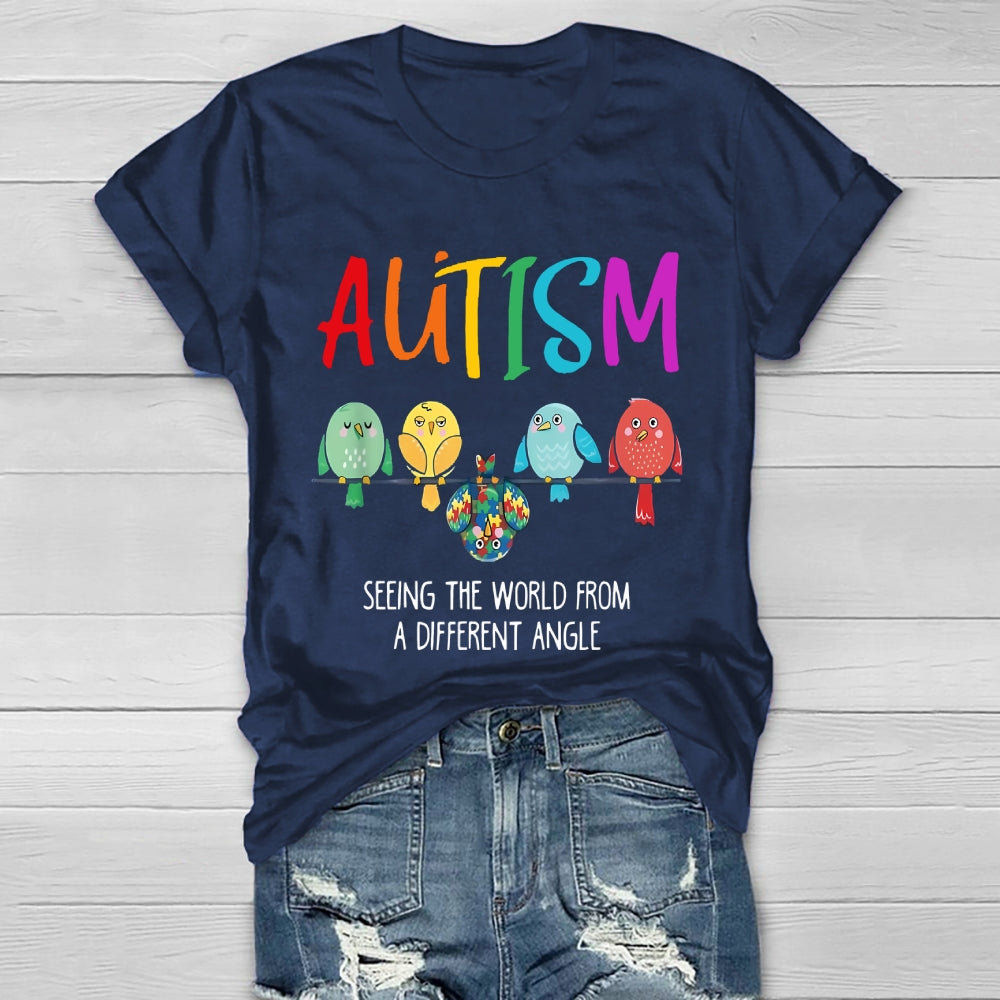 Autism Seeing The World From A Different Angle Healthwear T-shirt