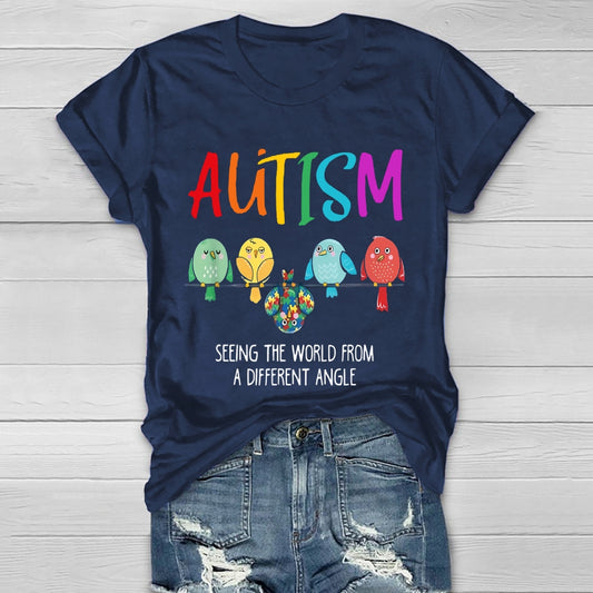 Autism Seeing The World From A Different Angle Healthwear T-shirt