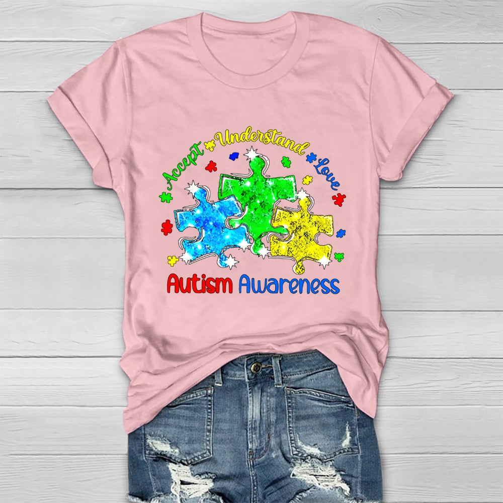 Accept Understand Love Autism Awareness Healthwear T-shirt