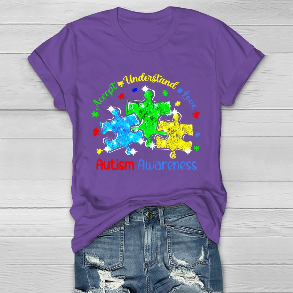Accept Understand Love Autism Awareness Healthwear T-shirt