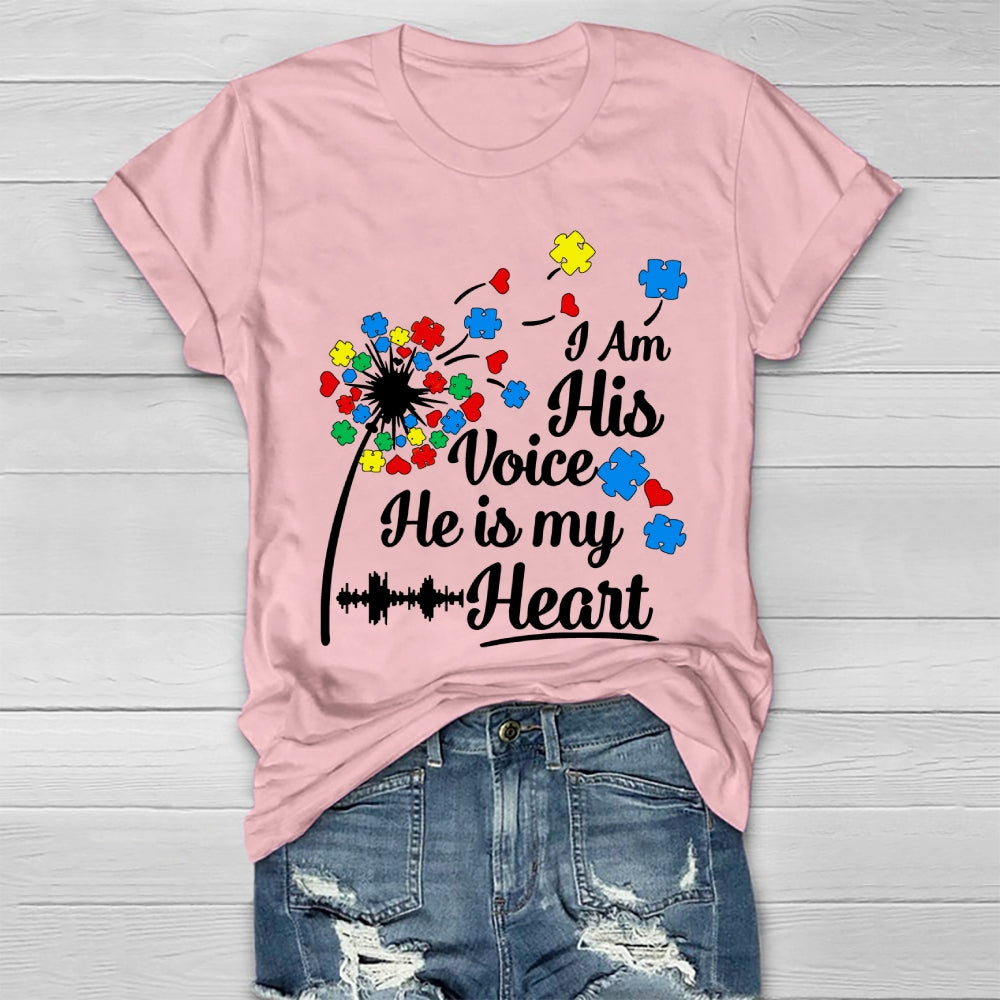 I Am His Voice He Is My Heart Healthwear T-shirt