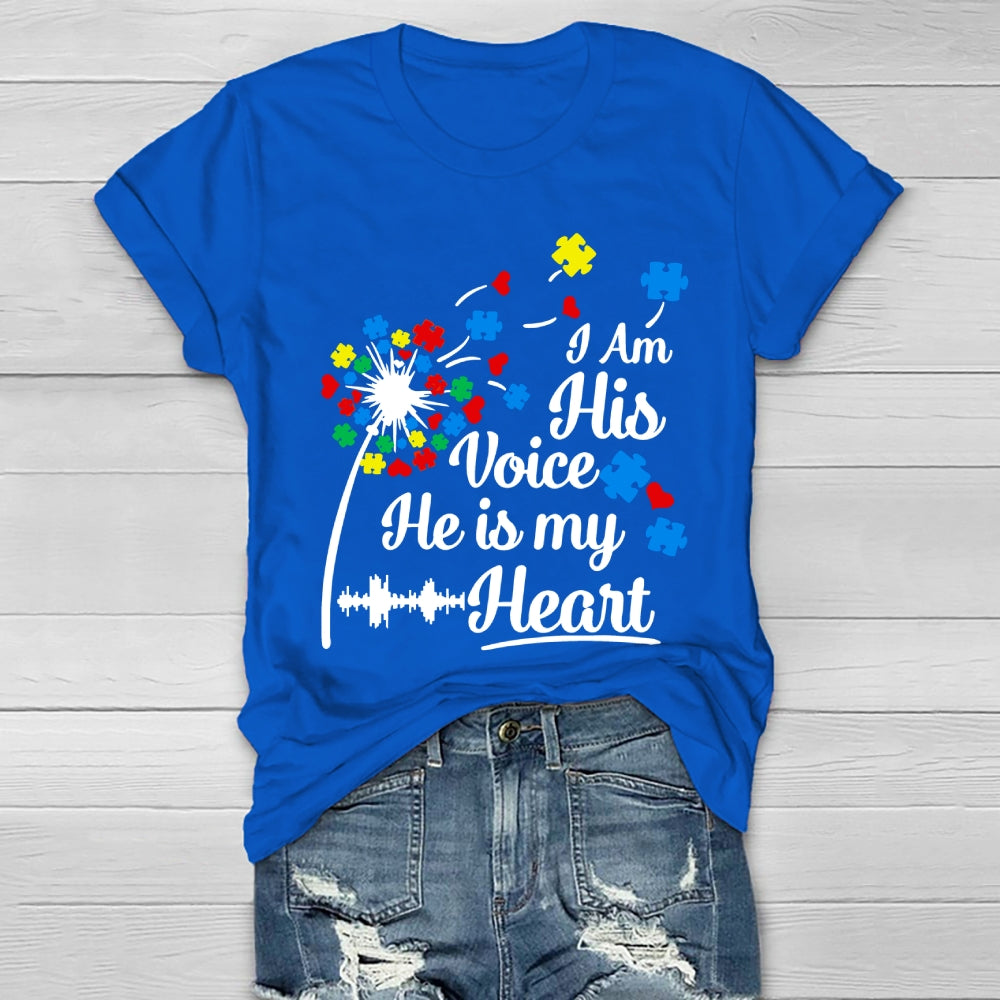 I Am His Voice He Is My Heart Healthwear T-shirt