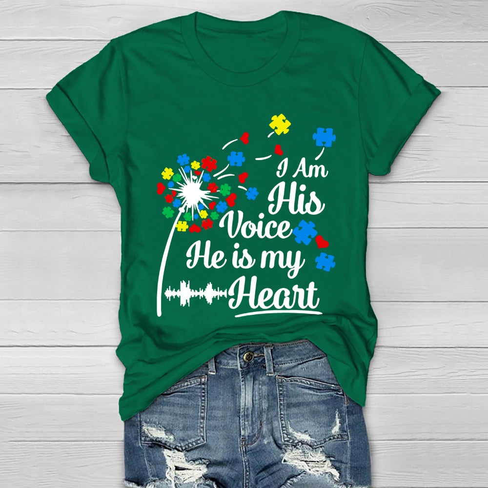 I Am His Voice He Is My Heart Healthwear T-shirt