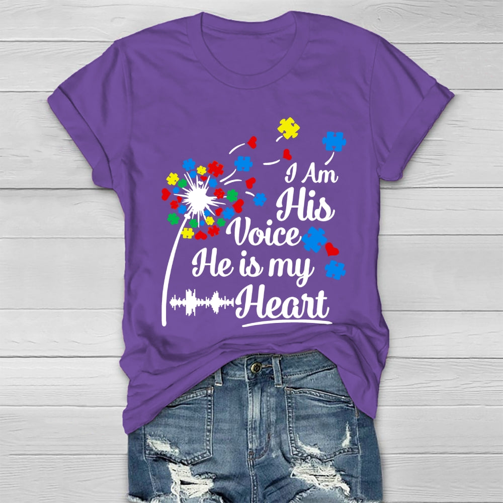 I Am His Voice He Is My Heart Healthwear T-shirt