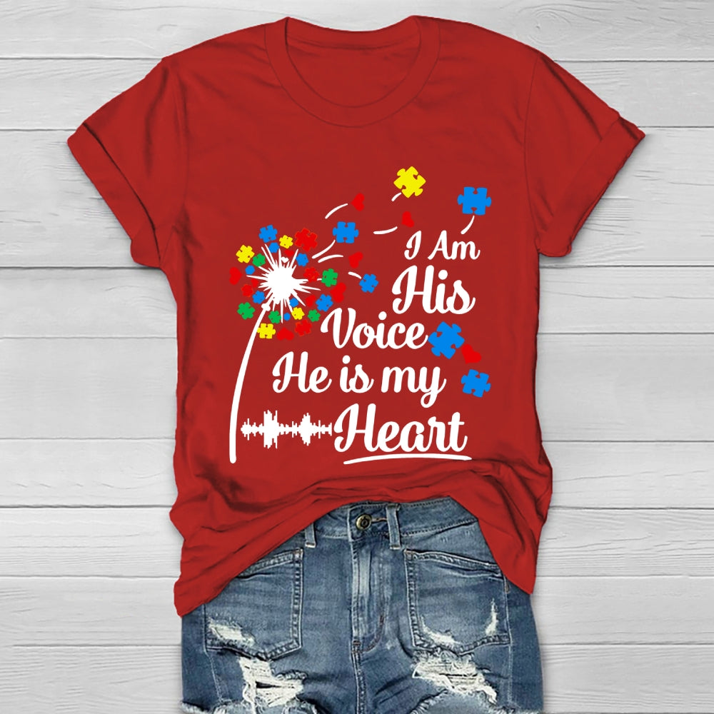 I Am His Voice He Is My Heart Healthwear T-shirt