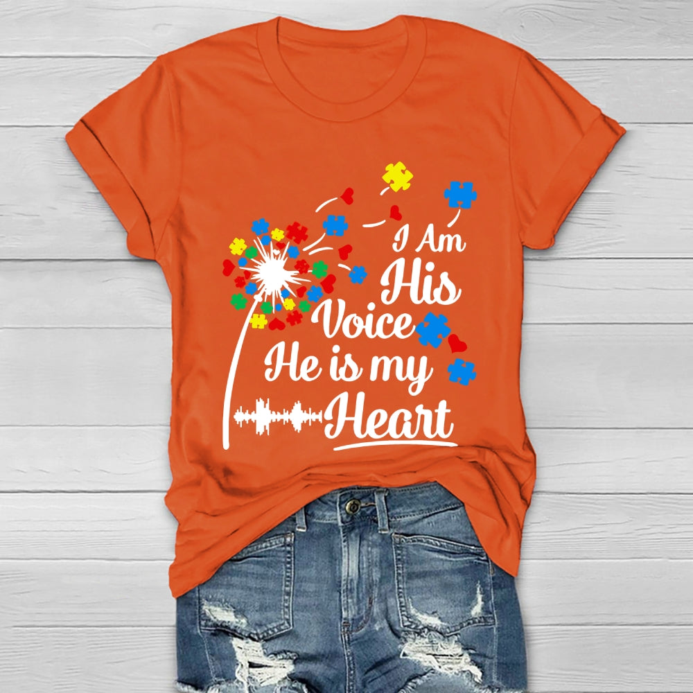 I Am His Voice He Is My Heart Healthwear T-shirt