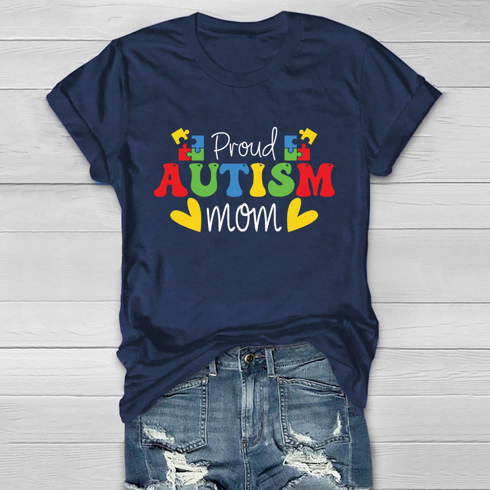 Proud Autism Mom Healthwear T-shirt