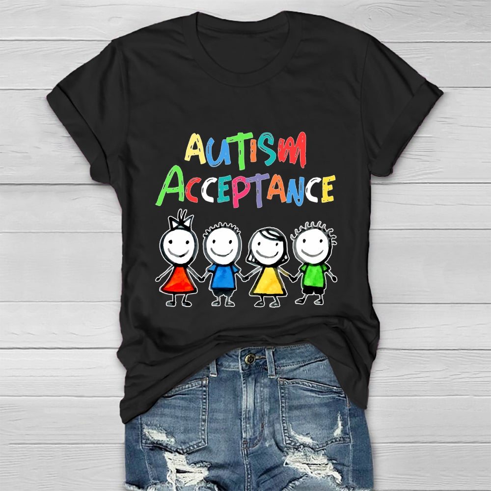 Autism Awareness Acceptance  Healthwear T-shirt