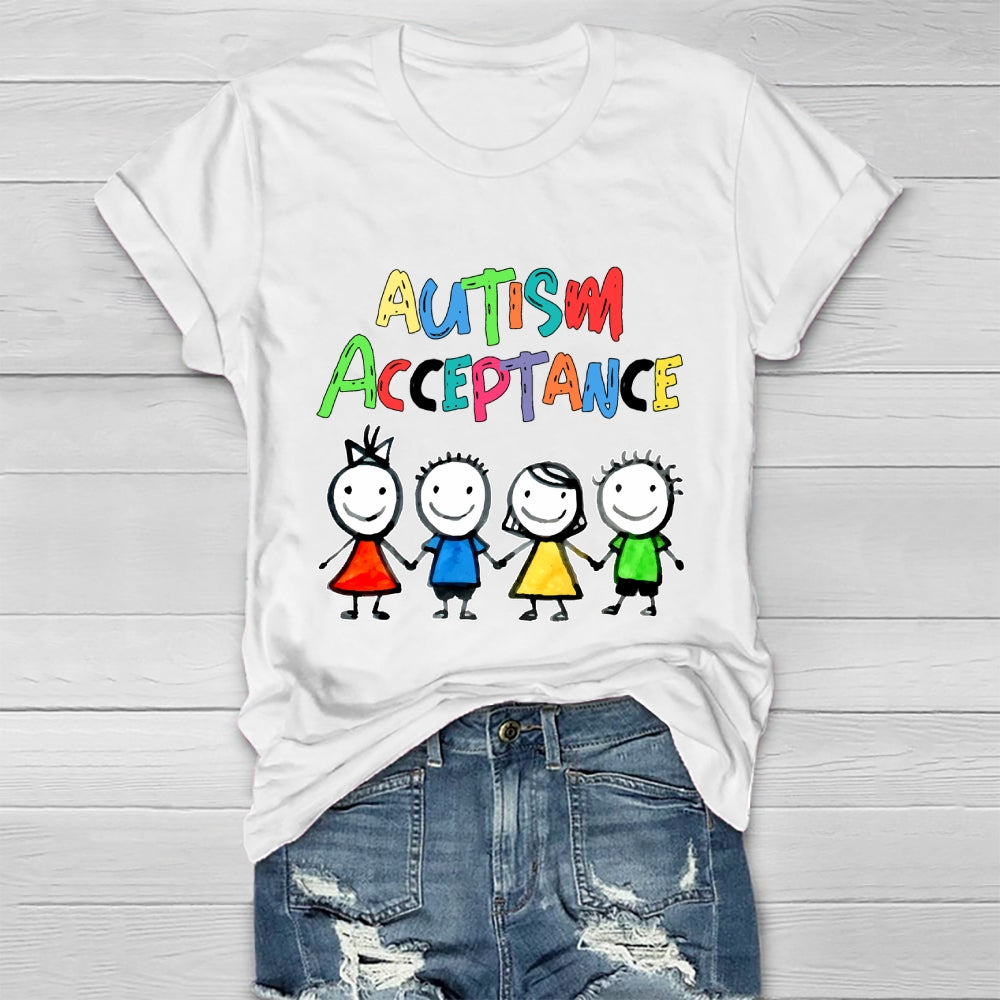 Autism Awareness Acceptance  Healthwear T-shirt