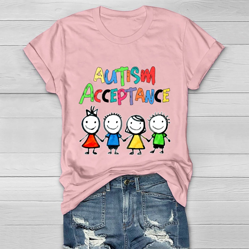 Autism Awareness Acceptance  Healthwear T-shirt