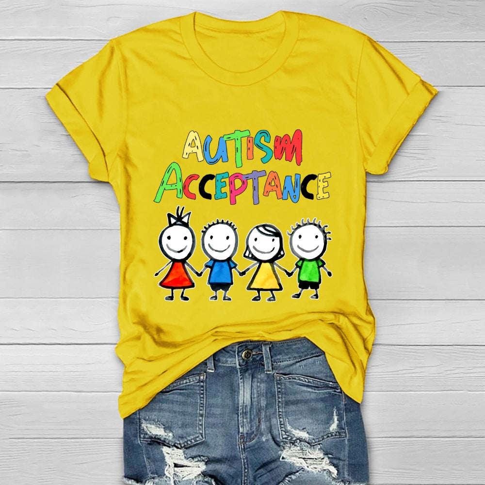 Autism Awareness Acceptance  Healthwear T-shirt
