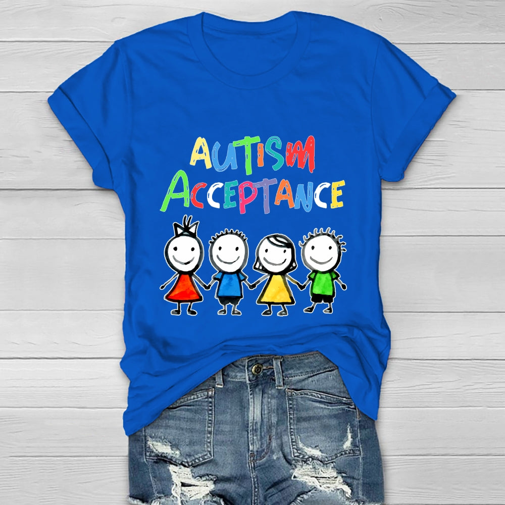 Autism Awareness Acceptance  Healthwear T-shirt