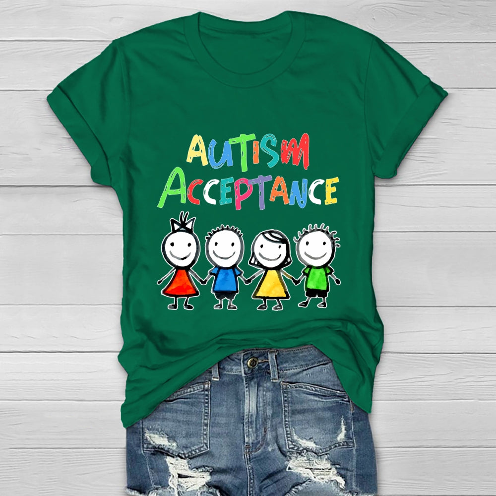 Autism Awareness Acceptance  Healthwear T-shirt