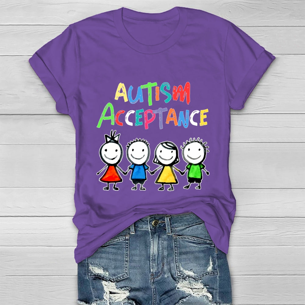 Autism Awareness Acceptance  Healthwear T-shirt