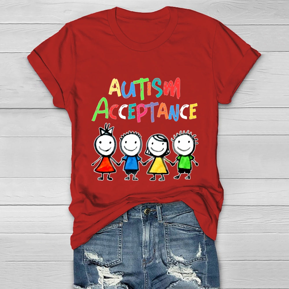 Autism Awareness Acceptance  Healthwear T-shirt