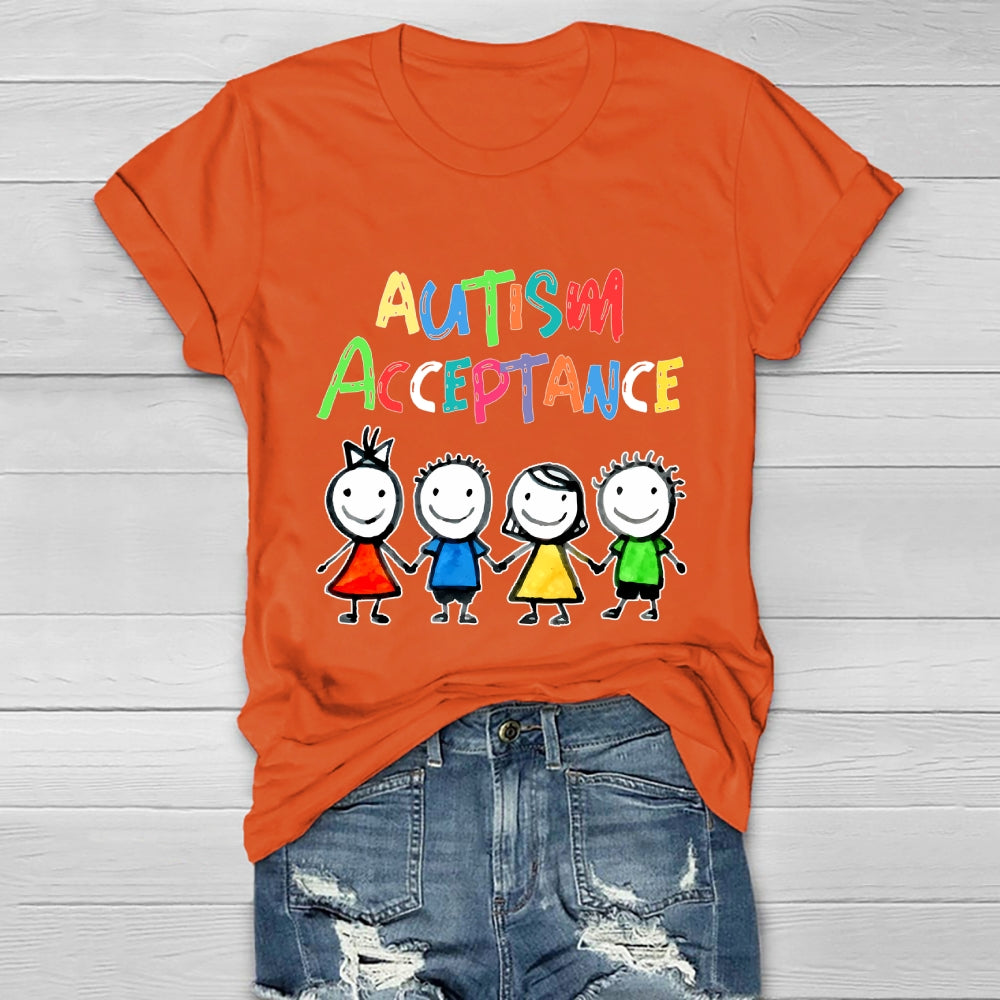 Autism Awareness Acceptance  Healthwear T-shirt