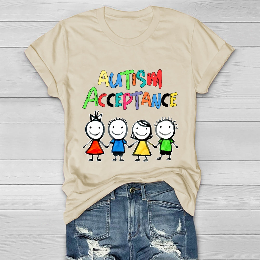 Autism Awareness Acceptance  Healthwear T-shirt
