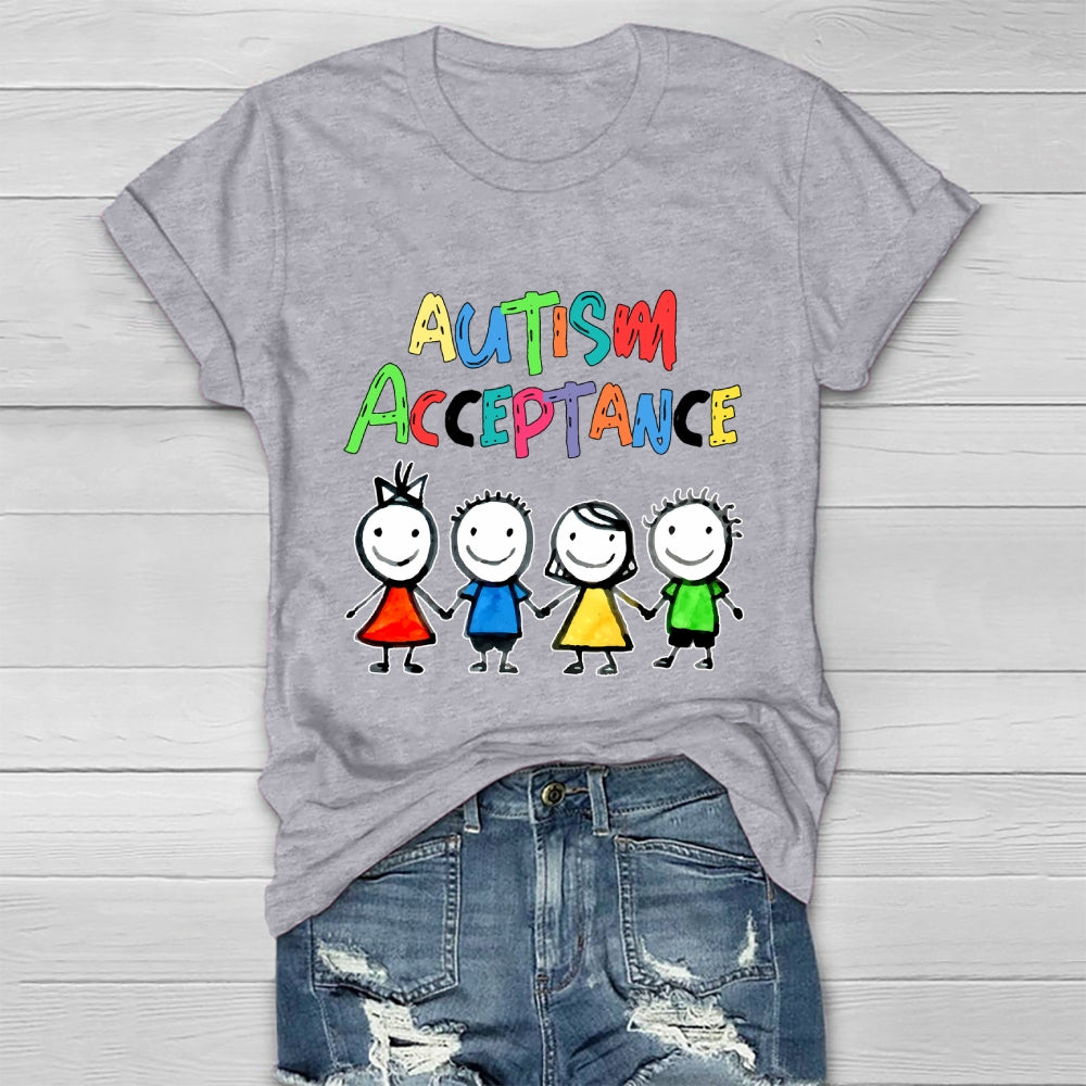 Autism Awareness Acceptance  Healthwear T-shirt