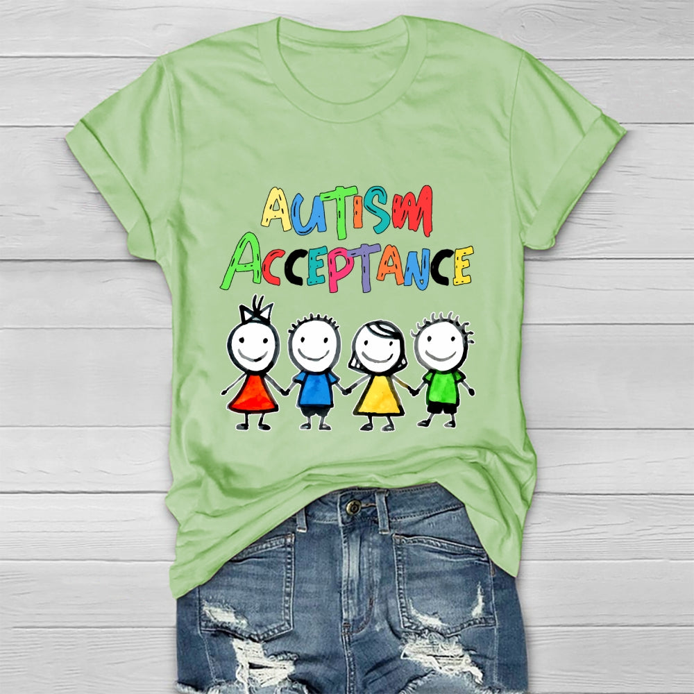 Autism Awareness Acceptance  Healthwear T-shirt