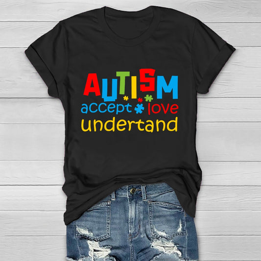 Autism Awareness Accept Understand Love Healthwear T-shirt
