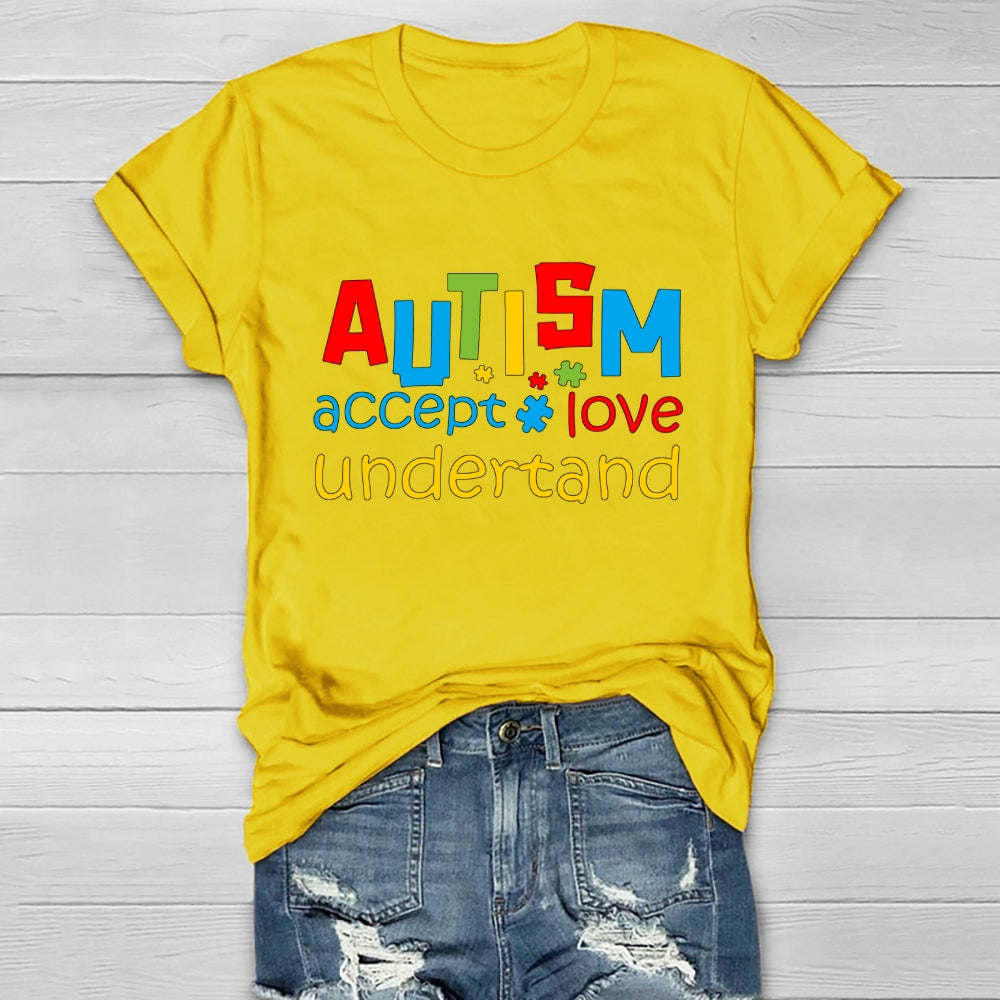 Autism Awareness Accept Understand Love Healthwear T-shirt