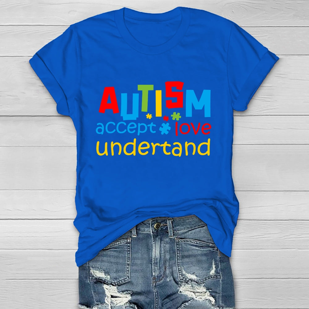 Autism Awareness Accept Understand Love Healthwear T-shirt