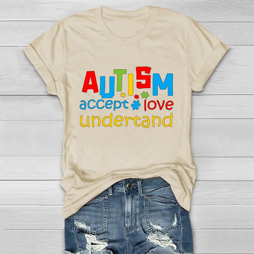 Autism Awareness Accept Understand Love Healthwear T-shirt