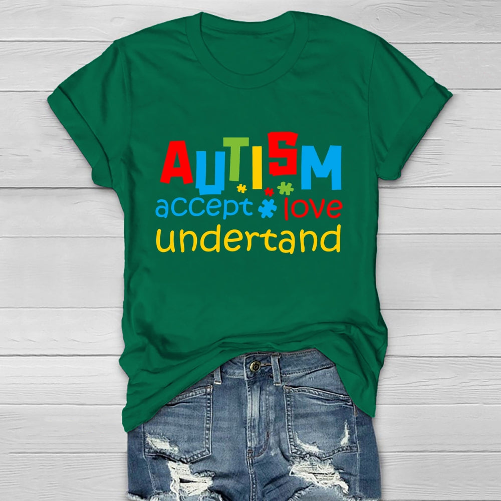 Autism Awareness Accept Understand Love Healthwear T-shirt