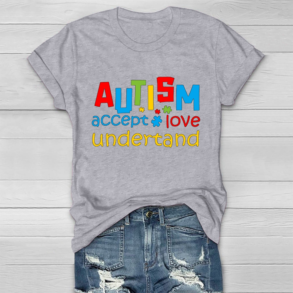 Autism Awareness Accept Understand Love Healthwear T-shirt