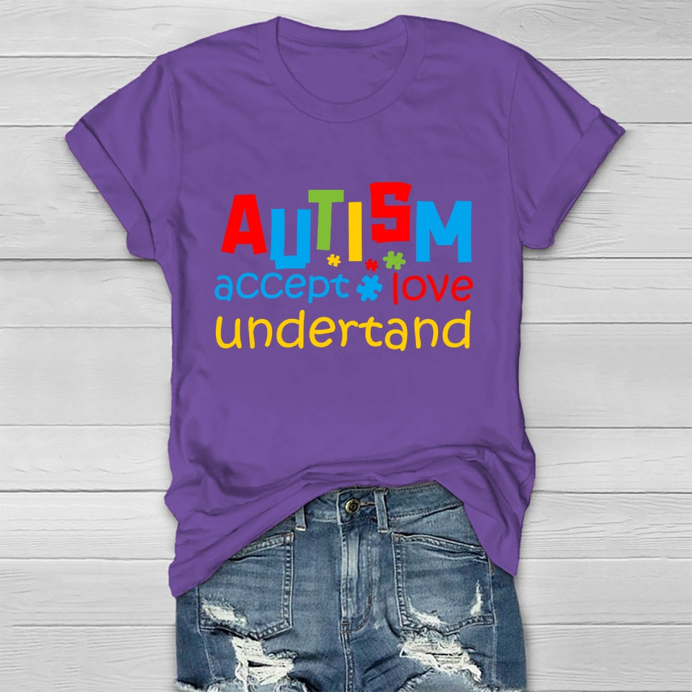 Autism Awareness Accept Understand Love Healthwear T-shirt