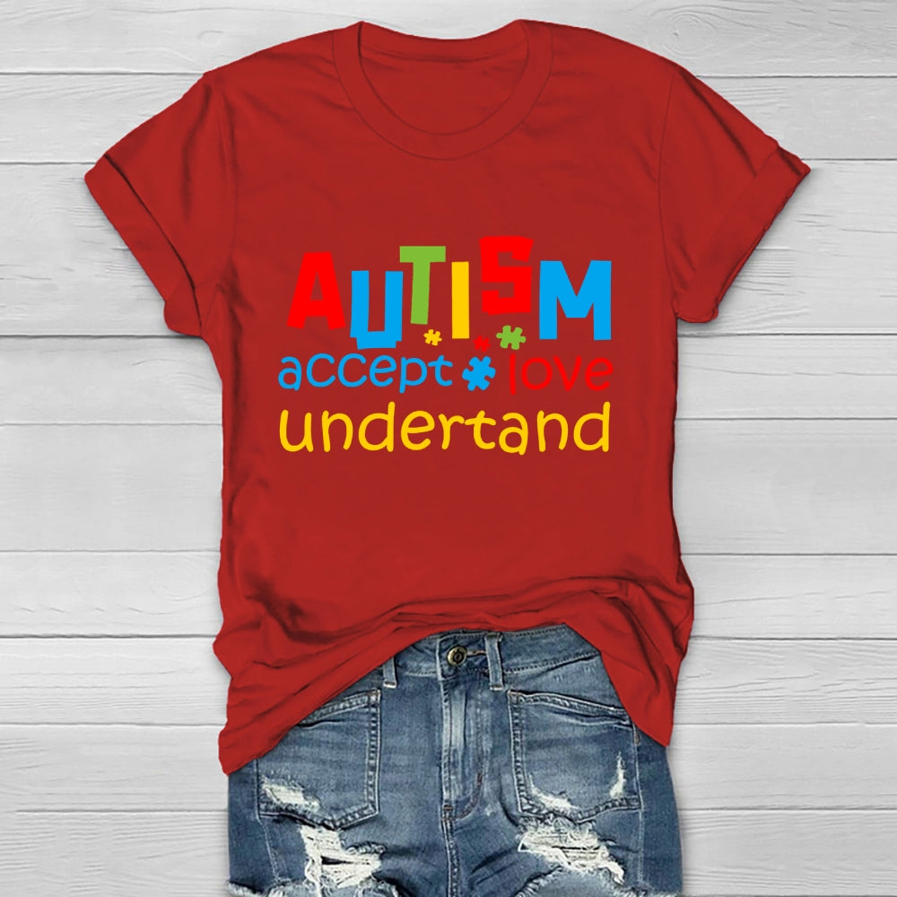 Autism Awareness Accept Understand Love Healthwear T-shirt