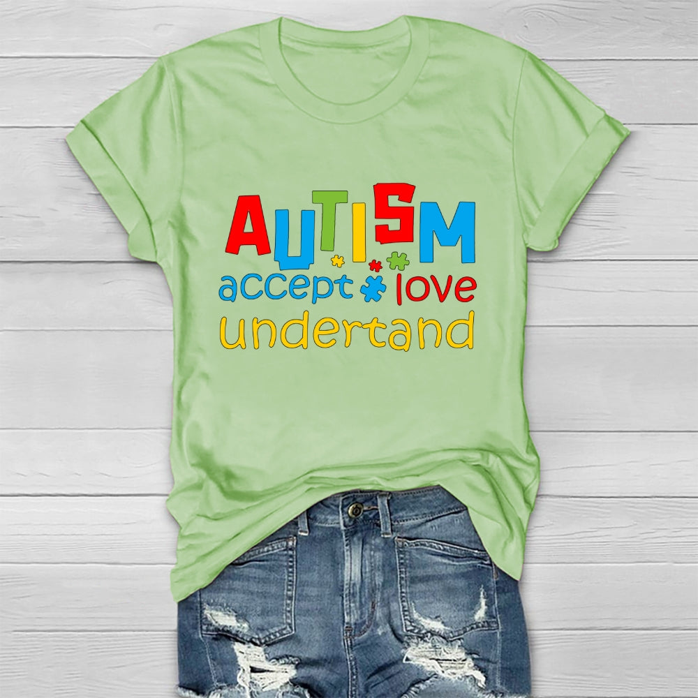 Autism Awareness Accept Understand Love Healthwear T-shirt