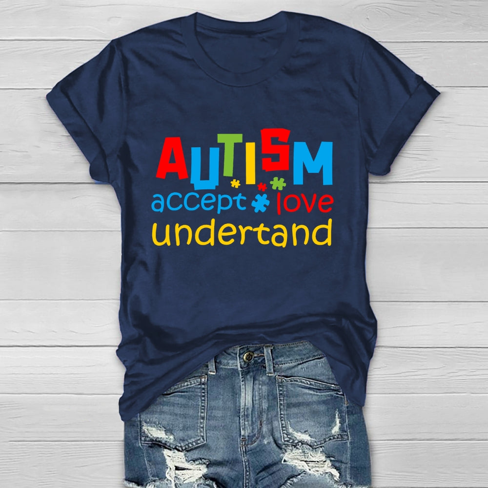 Autism Awareness Accept Understand Love Healthwear T-shirt