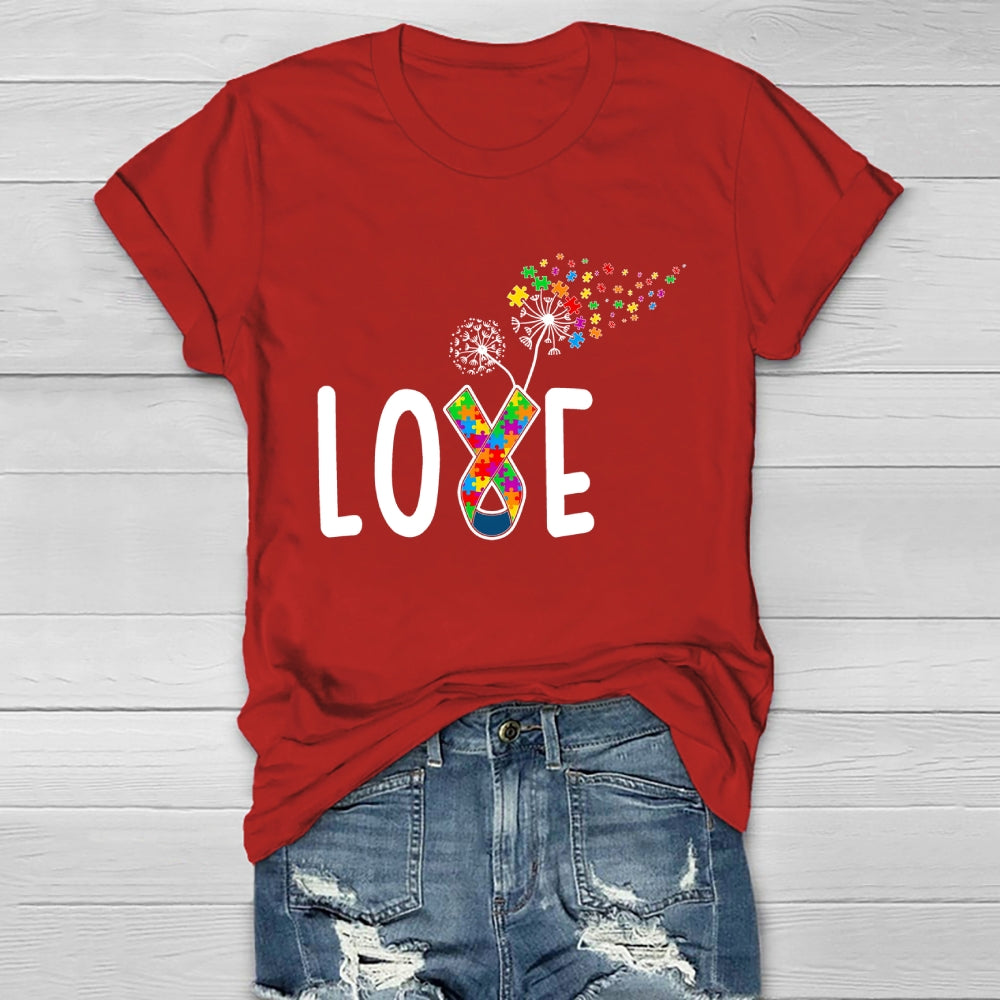 Autism Awareness Love Dandelion Healthwear T-shirt