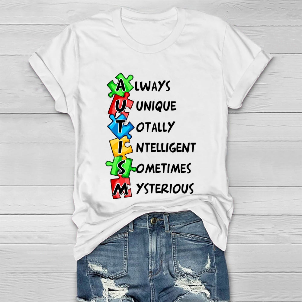 Always Unique Totally Interesting Sometimes Mysterious Healthwear T-shirt