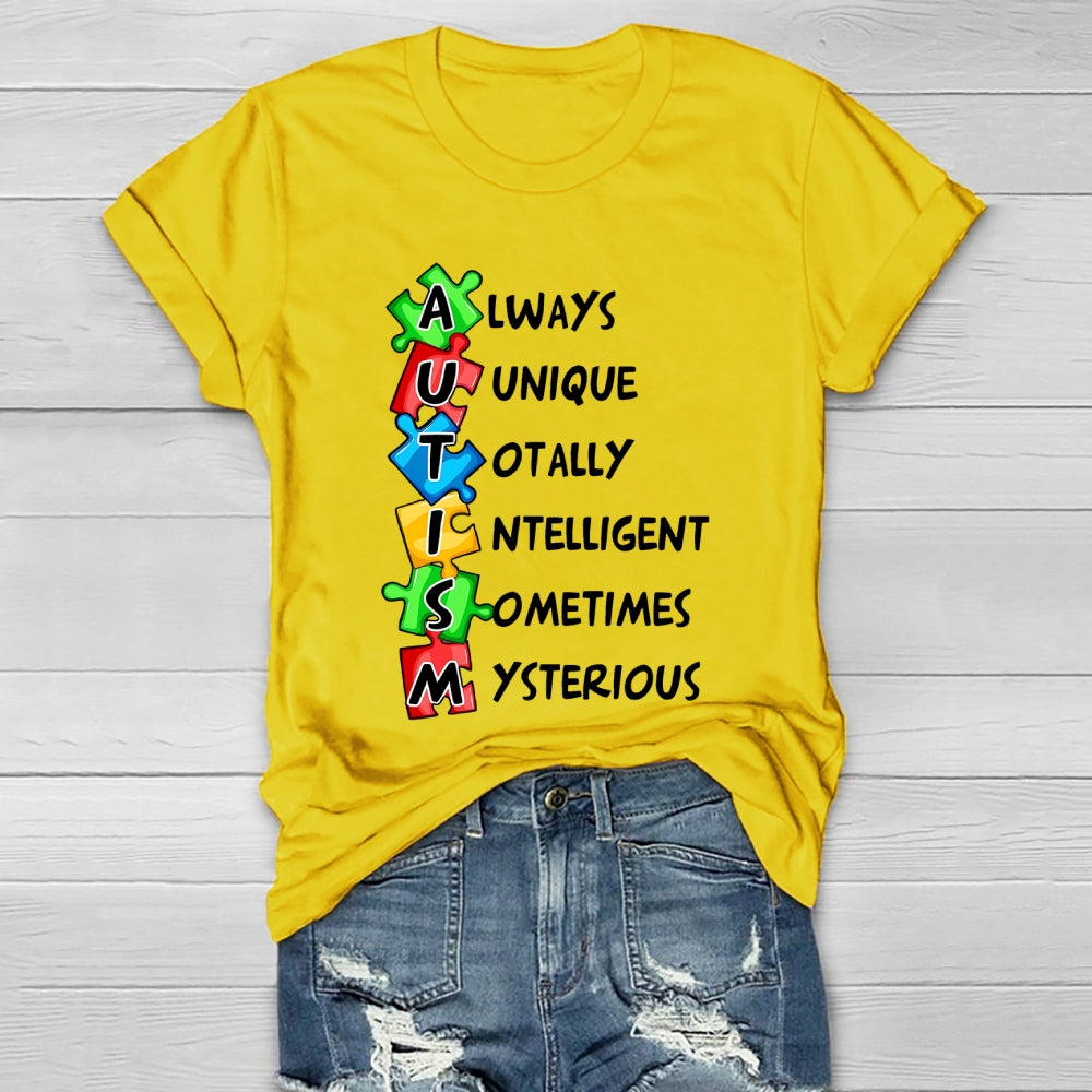 Always Unique Totally Interesting Sometimes Mysterious Healthwear T-shirt