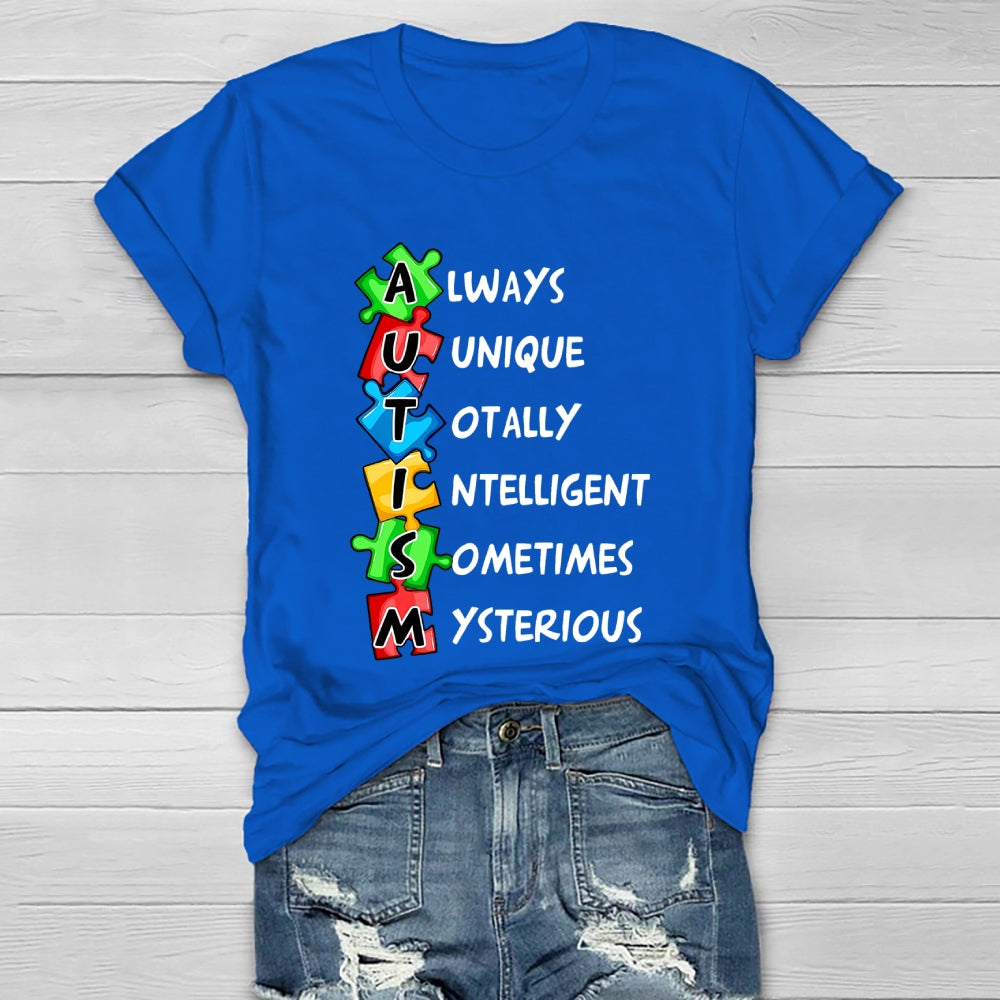 Always Unique Totally Interesting Sometimes Mysterious Healthwear T-shirt