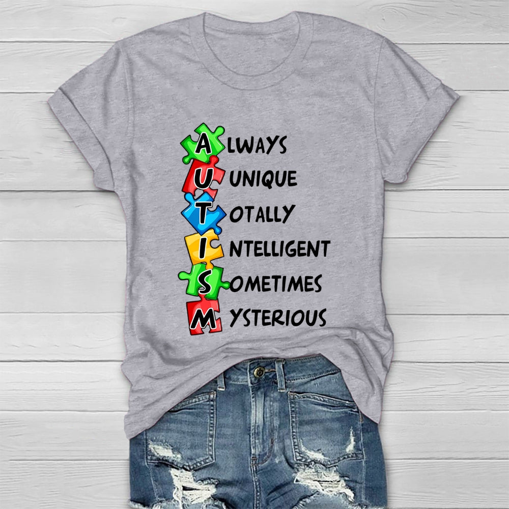 Always Unique Totally Interesting Sometimes Mysterious Healthwear T-shirt