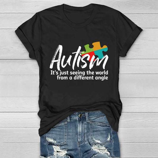 Autism Seeing The World From A Different Angle Healthwear T-shirt