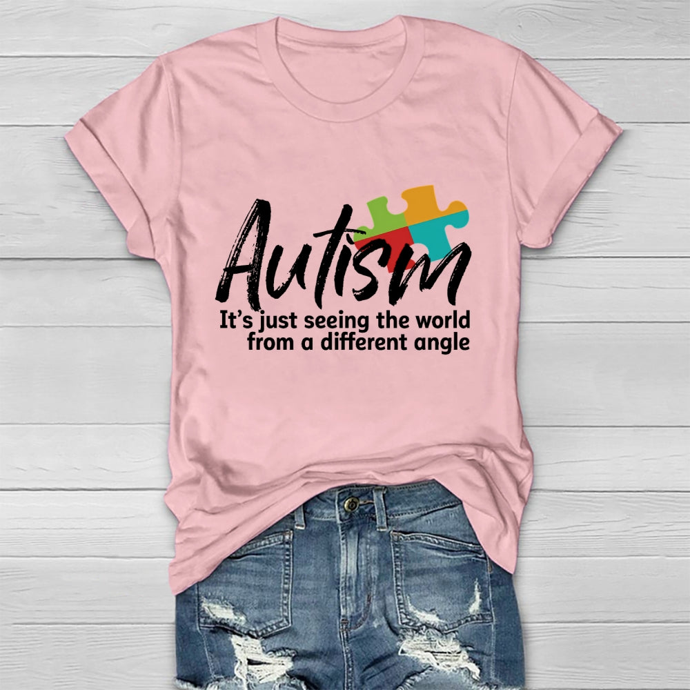 Autism Seeing The World From A Different Angle Healthwear T-shirt